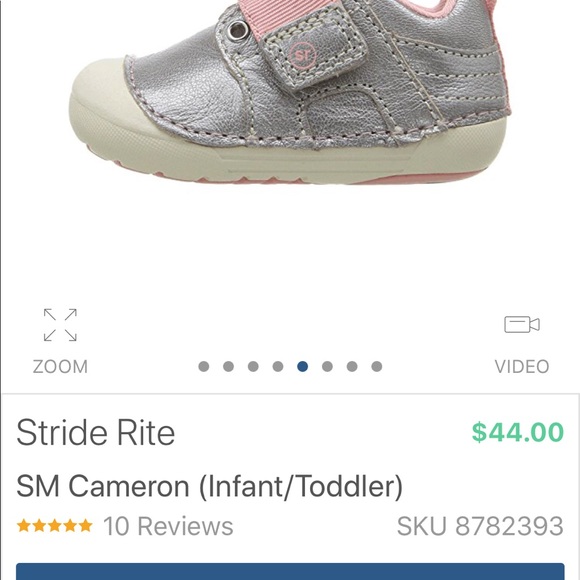 Stride Rite Silver Cameron Sneakers - Picture 2 of 5